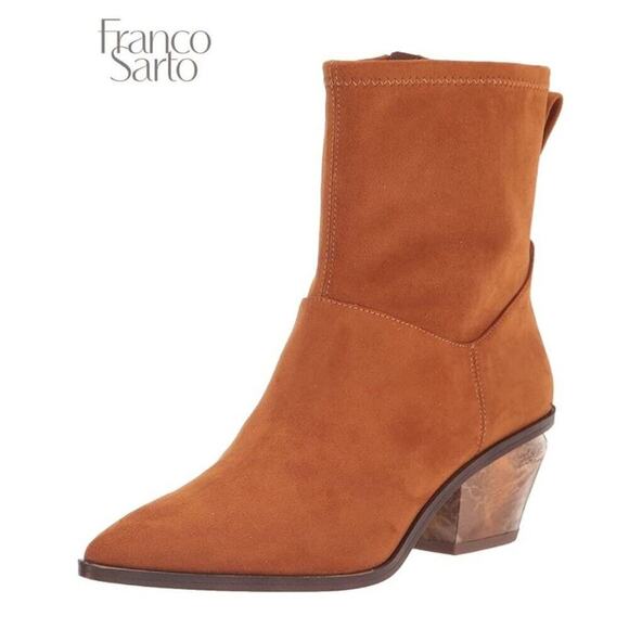 Franco Sarto Women’s Sammi Ankle Bootie – Whiskey Tan | Size 7 - Picture 13 of 15